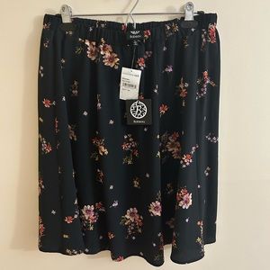 NWT Bobeau Floral Skirt